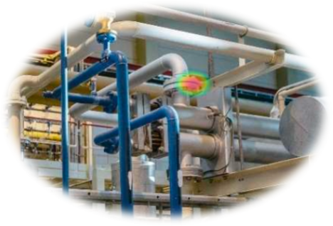 fuite de gaz et d'air comprimé sur tuyauterie spécialiste