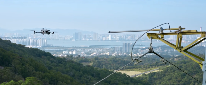 Contrôle pylônes électrique haute tension et télécom par drone thermique en Normandie