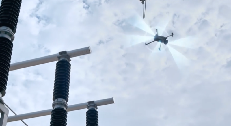 Contrôle pylônes électrique haute tension et télécom par drone thermique en Normandie